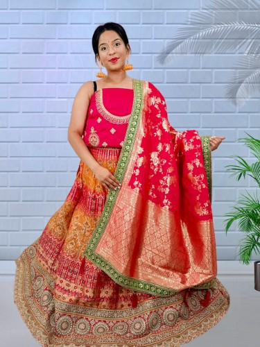 Multicolour Designer Lehenga