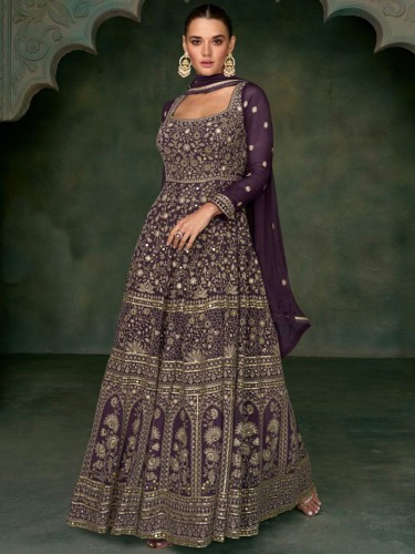 Georgette Sequins Embellished Stitched Kurti WIth Dupatta