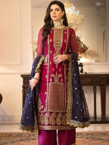 Embroidered Chiffon 2 Piece suit