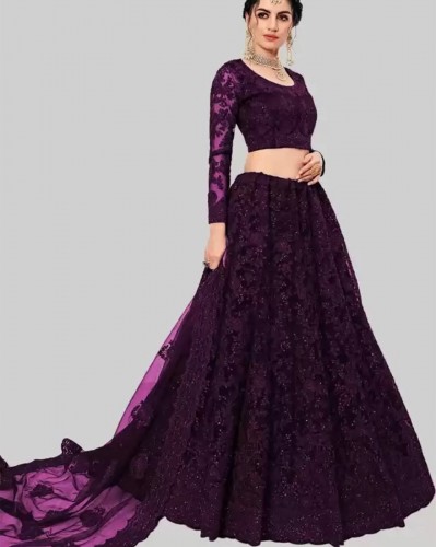 Embroidered Flared Lehenga Choli Set
